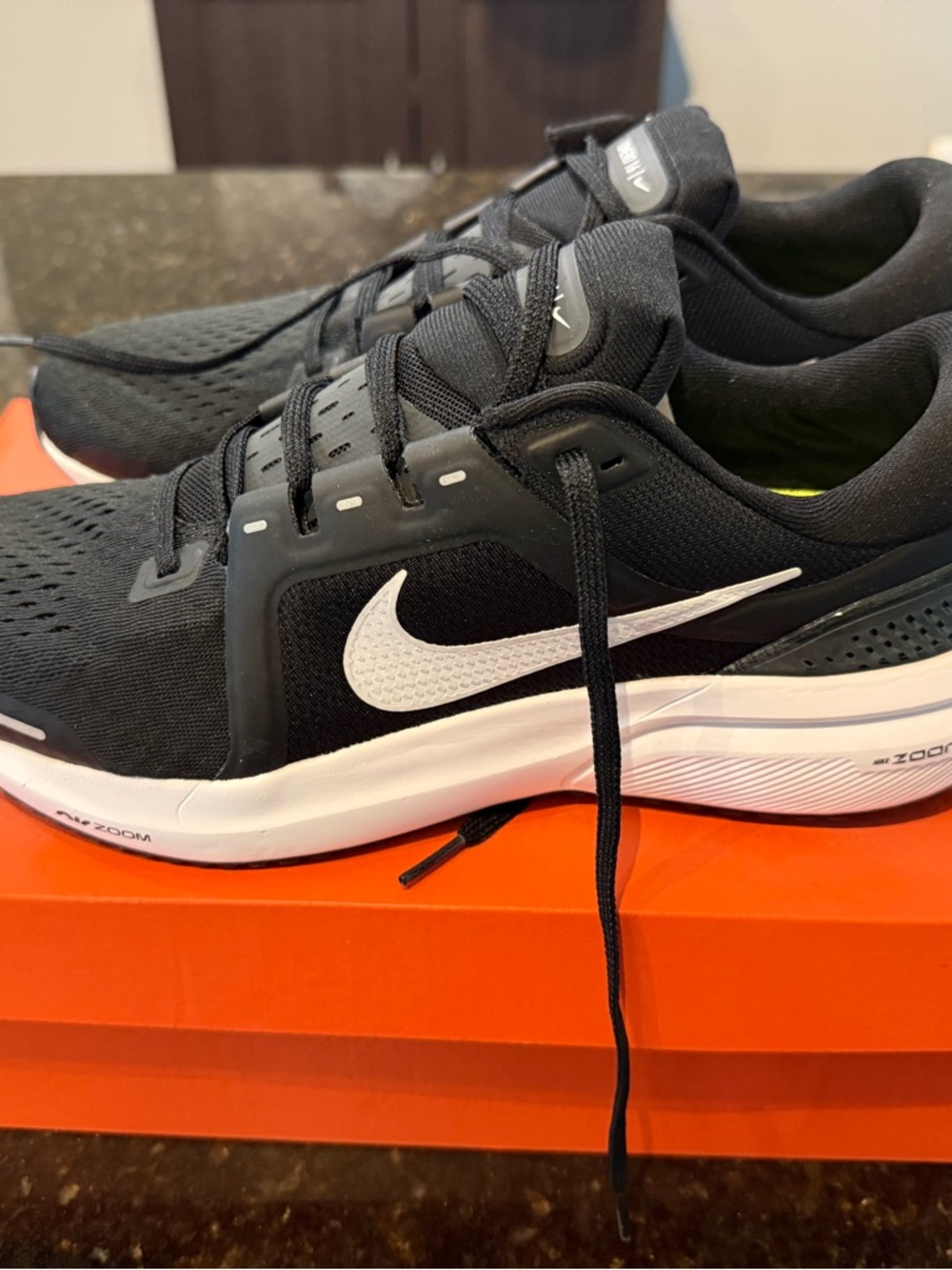 Nike Black and White Men's Athletic Sneakers.  Worn once.